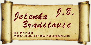 Jelenka Bradilović vizit kartica